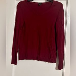 Red Wool Sweater Talbots Petite